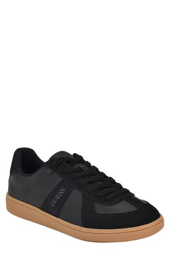 Shop Guess Bishan Sneaker In Black/gum Multi