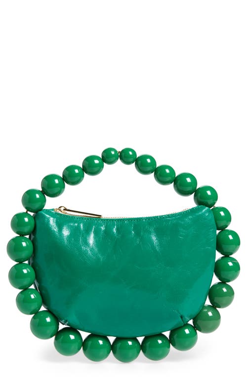 L'alingi Bubble Leather Top Handle Bag in Green