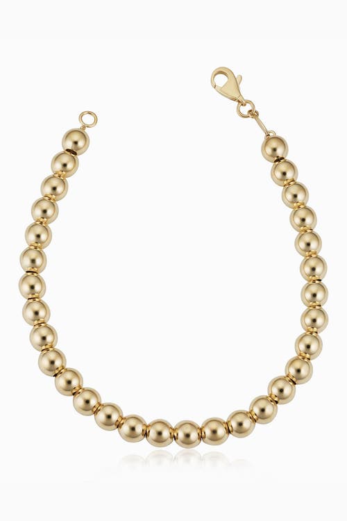 Shop Oradina 14k Yellow Gold Have A Ball Bracelet