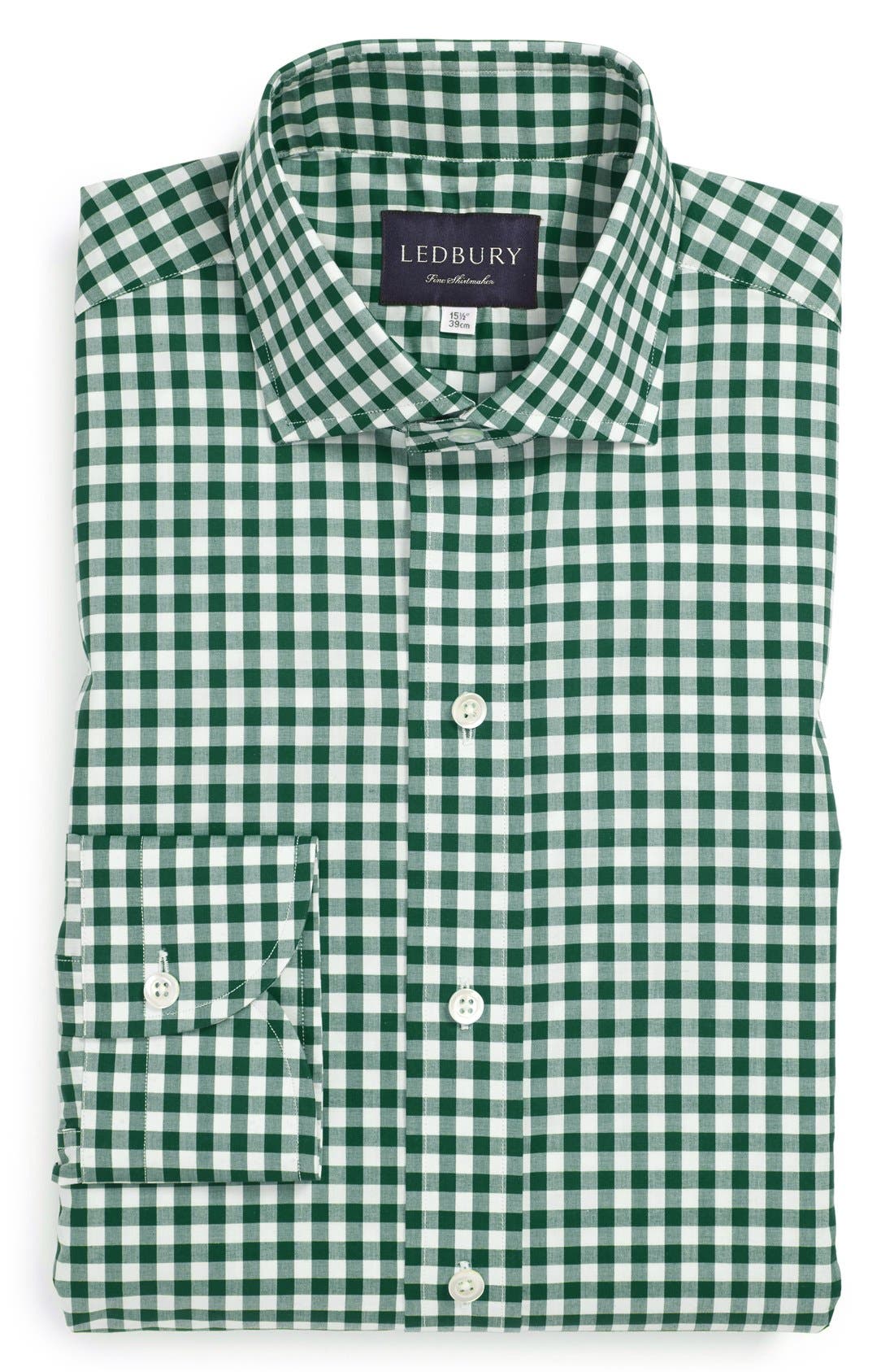 Ledbury Classic Fit Check Poplin Dress Shirt Nordstrom