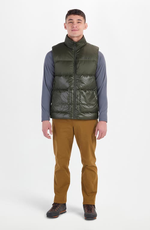 Marmot Guides 700 Fill Power Down Vest In Rosin Green