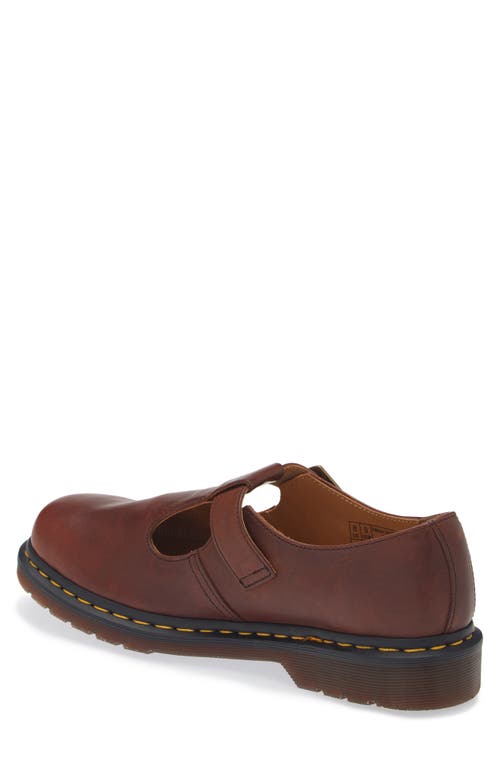 Dr. Martens' T-bar Regency Slip-on Shoe In Whiskey Calf