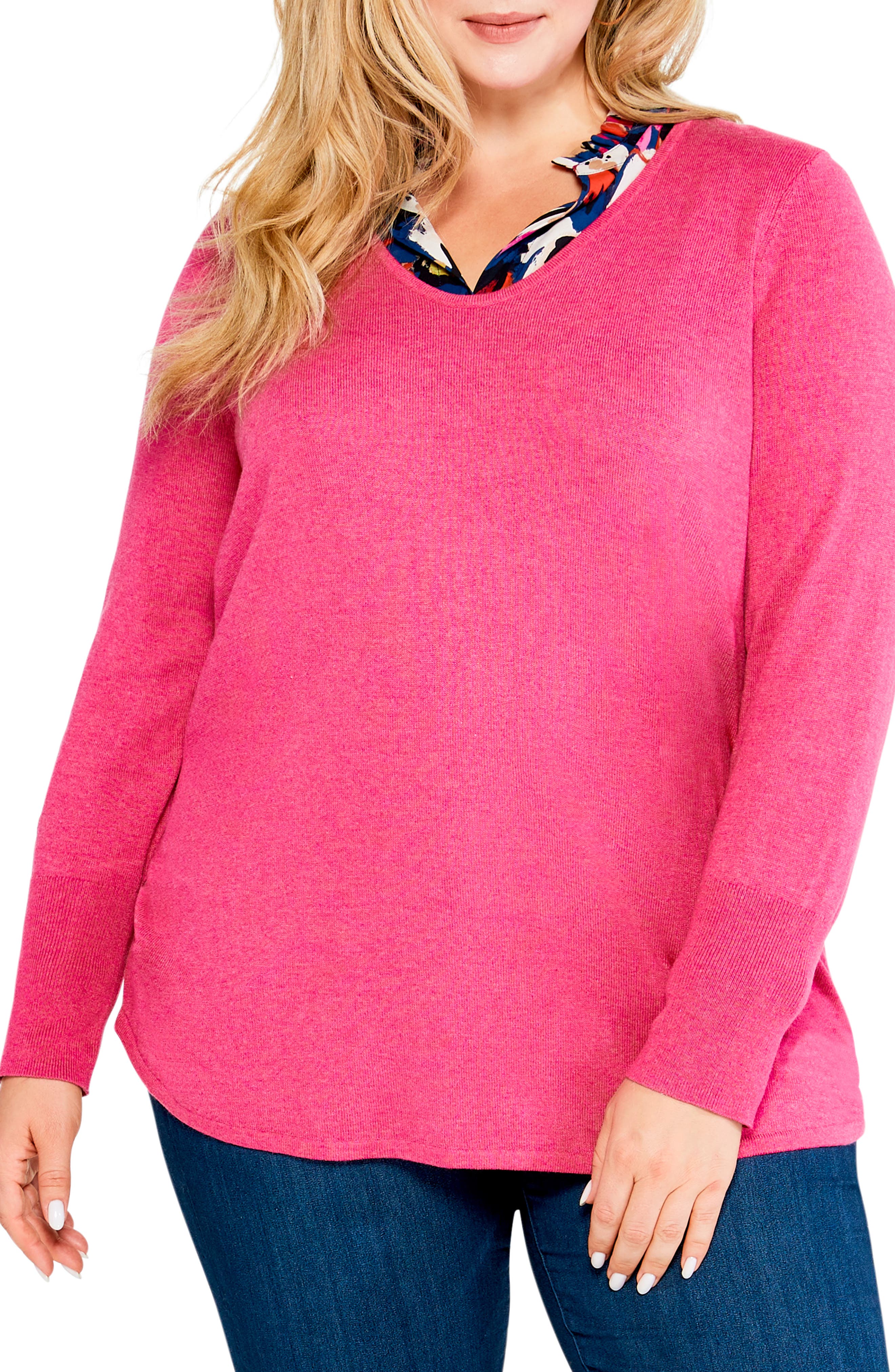 nic and zoe vital v neck sweater