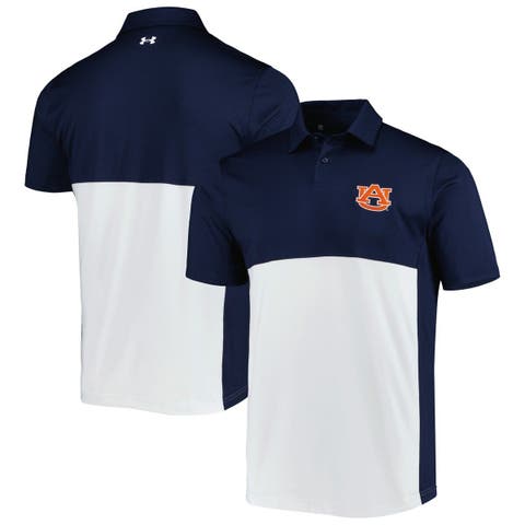 Men's Under Armour Navy Auburn Tigers Motivate Button-Up Shirt