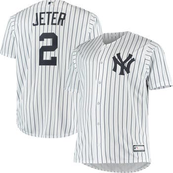 PROFILE Men's Derek Jeter White New York Yankees Big & Tall Replica Player  Jersey