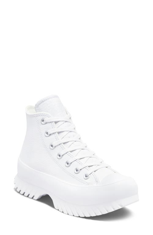 Converse Chuck Taylor® All Star® Lugged 2.0 Hi Sneaker in White/Egret/Black