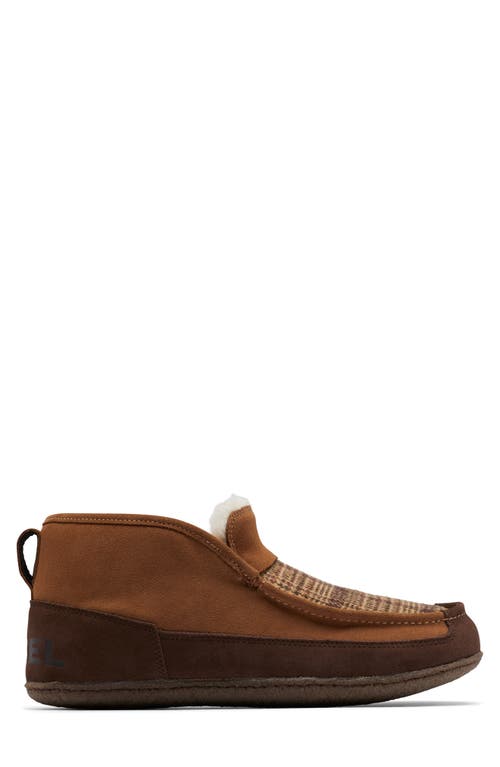 Shop Sorel Manawan Ii Faux Fur Lined Slipper In Elk/tobacco