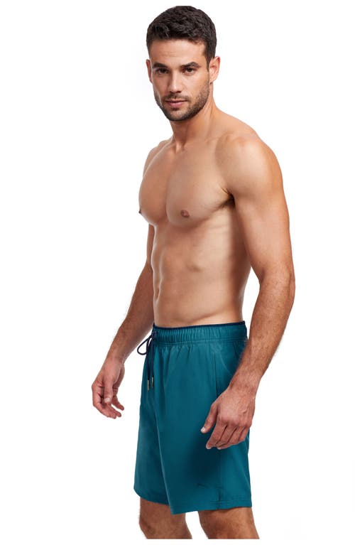 Gottex Men Beach Vibe 7" Swim Shorts In Petrol Navy