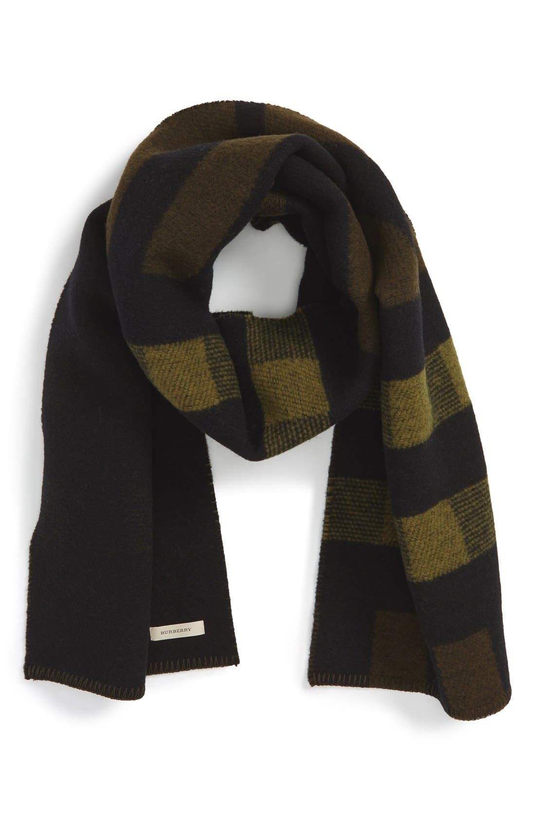 Burberry Half Mega Check Wool & Cashmere Blanket Scarf Nordstrom