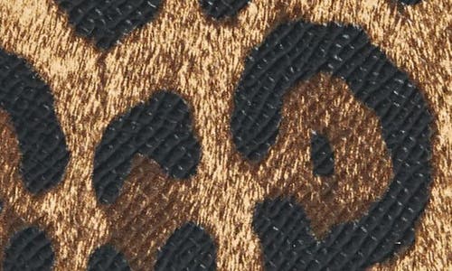 Dolce & Gabbana Leopard-print Crespo Passport Holder With Branded Plate In Beige/blac