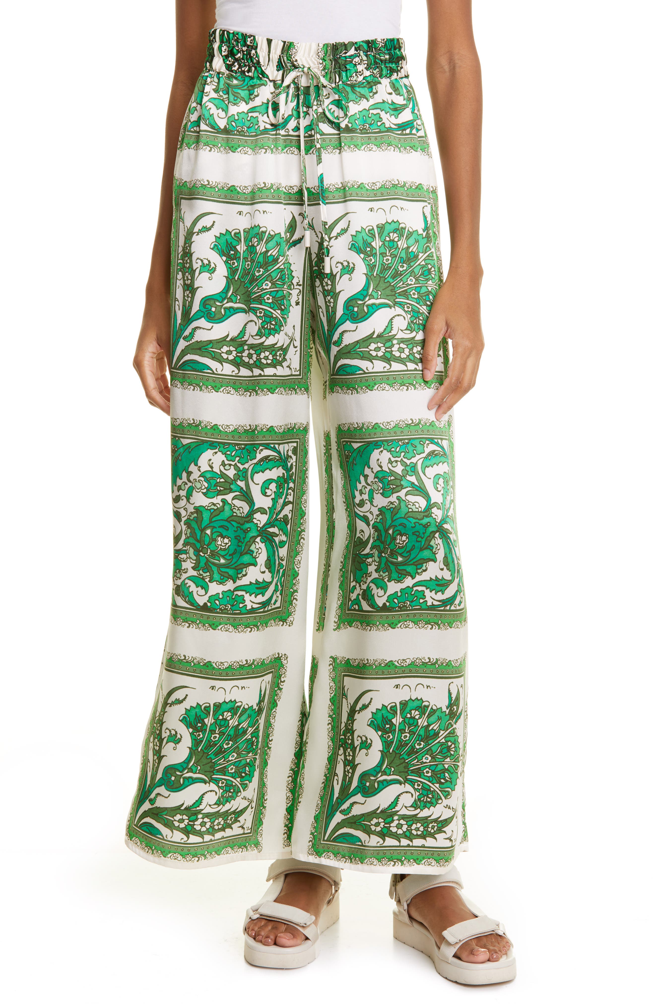 ALEMAIS Lucille Lounge Pants in Emerald at Nordstrom, Size 8