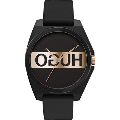 Hugo Play Rubber Strap Watch, 35Mm