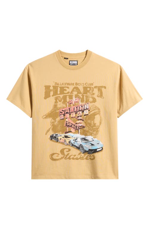 Billionaire Boys Club Ride Stable Graphic T-shirt In Curry