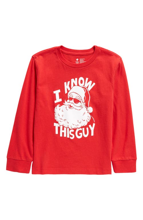Tucker + Tate Kids' I Tried Long Sleeve Graphic T-Shirt in Red Letter I Know This Guy