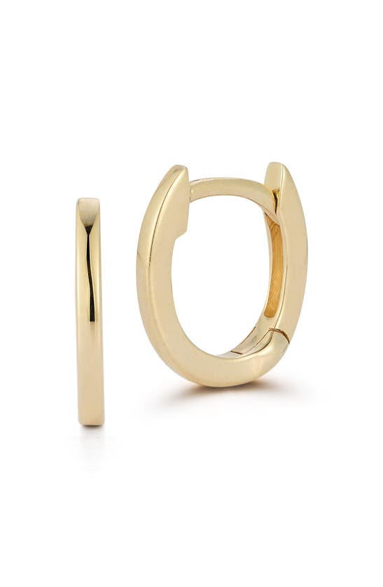 Shop Dana Rebecca Designs Drd Medium Huggie Hoop Earrings In Yellow Gold