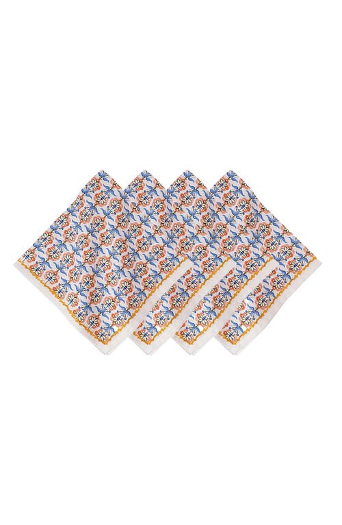 Juliska Emilie Napkins, Chambray - Set Of 4 In Chambray