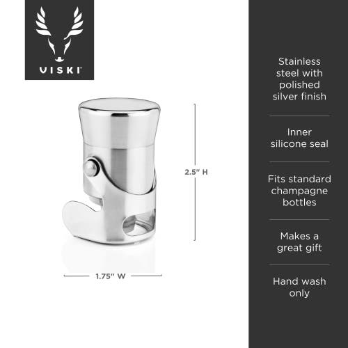 Viski Heavyweight Champagne Stopper In Harrison