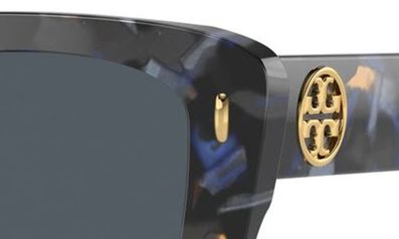 Shop Tory Burch 54mm Butterfly Sunglasses In Dark Grey