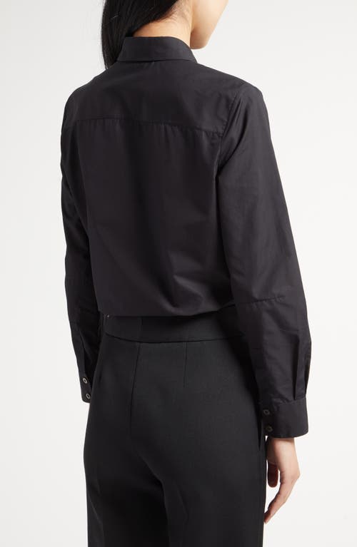 THE ROW THE ROW SADIE CROP COTTON BUTTON-UP SHIRT 