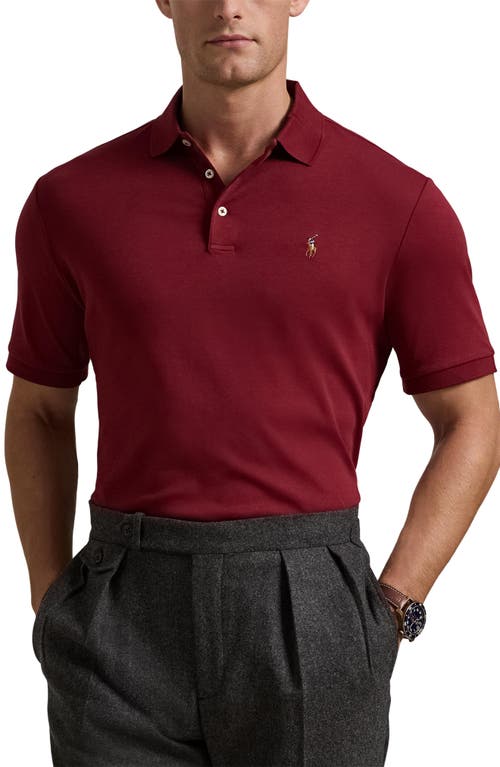 Shop Polo Ralph Lauren Pima Cotton Polo In Red Carpet