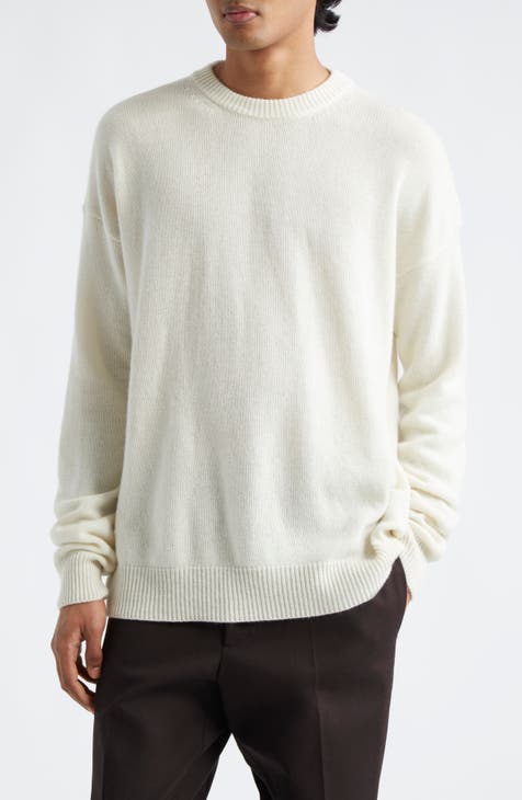 Nordstrom 2024 Men Medium Sweater Shop 100% Cashmere CrewNeck Pullover Cable Knit NWT