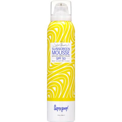Supergoop! Super Power Sunscreen Mousse Broad Spectrum Spf 50, .4 oz