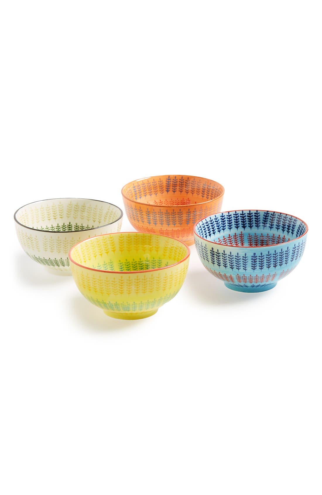 Signature Housewares Print Stoneware Bowls (Set of 4) Nordstrom