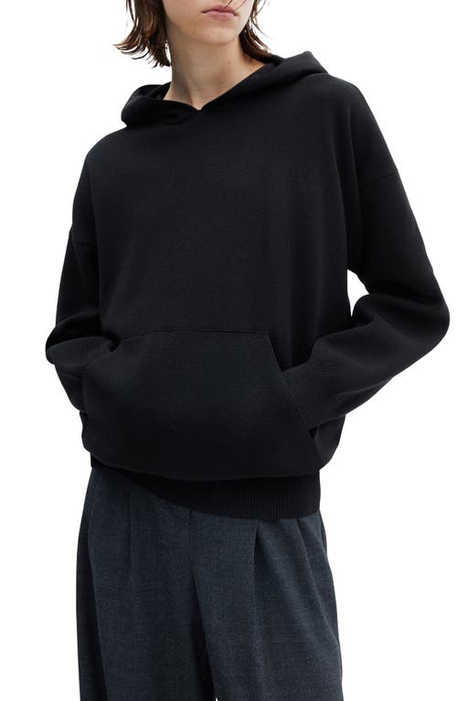 MANGO Oversize Hoodie in Black at Nordstrom, Size Small