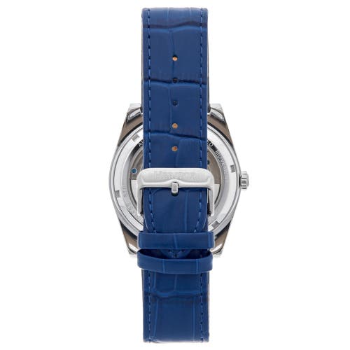 Shop Heritor Automatic Daxton Skeleton Watch In Blue