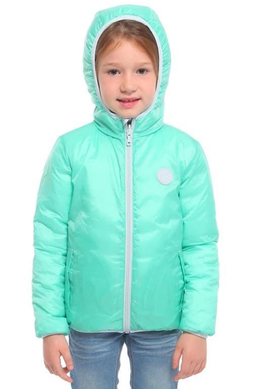 Rokka&rolla Kids' Reversible Lightweight Puffer Jacket In Baby Blue