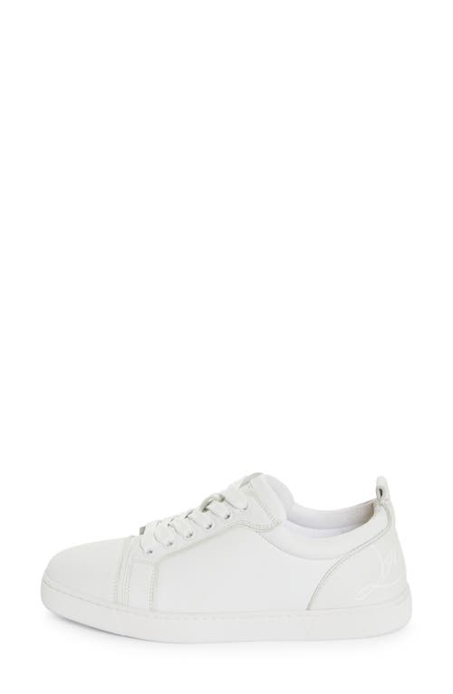 Christian Louboutin Fun Louise Junior Low Top Sneaker In White