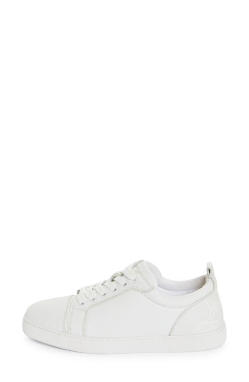 Shop Christian Louboutin Fun Louise Junior Low Top Sneaker In White