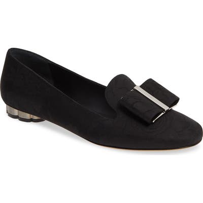 Salvatore Ferragamo Sarno Jacquard Bow Loafer