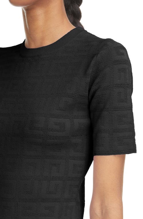 Shop Givenchy 4g Logo Jacquard Sweater In Black