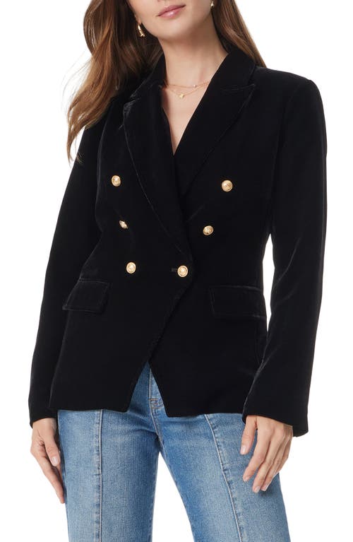 SAM EDELMAN SAM EDELMAN IMOGEN DOUBLE BREASTED VELVET BLAZER 