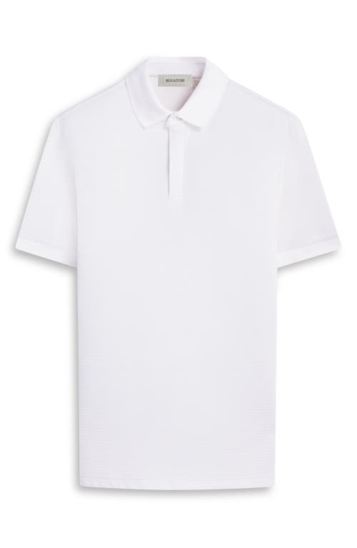 Shop Bugatchi Textured Polo In Chalk