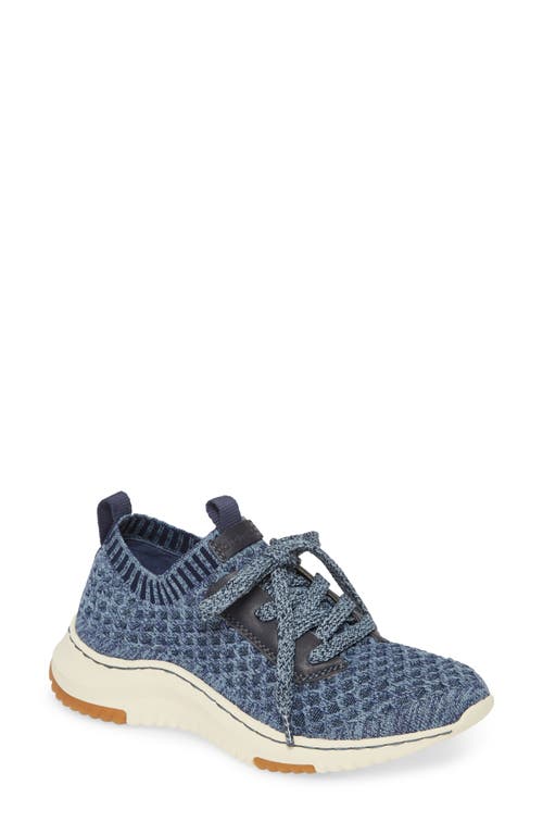 bionica Onie Recycled Sneaker in Navy/Light Blue Fabric