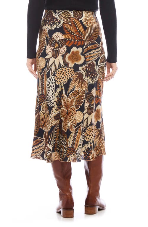 Shop Karen Kane Print Bias Cut Midi Skirt