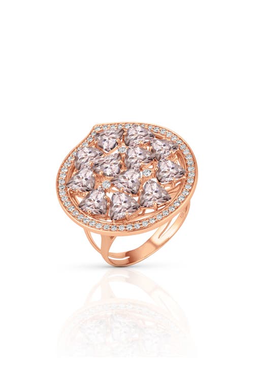 Hueb Mirage Rose Morganite & Diamond Ring in Pink Gold at Nordstrom, Size 7