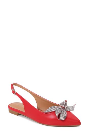 BERNESS BERNESS NYOMI RHINESTONE BOW SLINGBACK FLAT