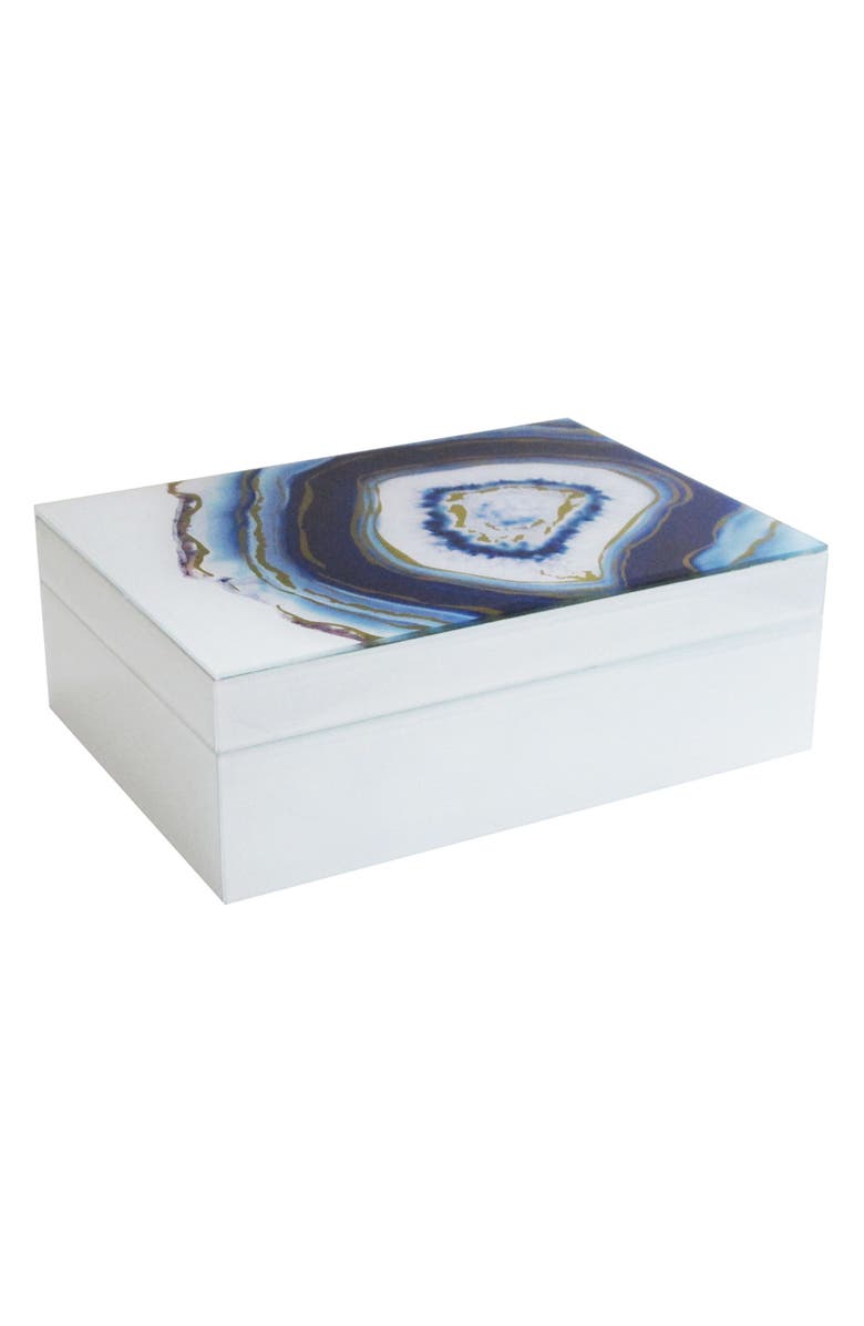 American Atelier Agate Swirl Jewelry Box, Main, color, 