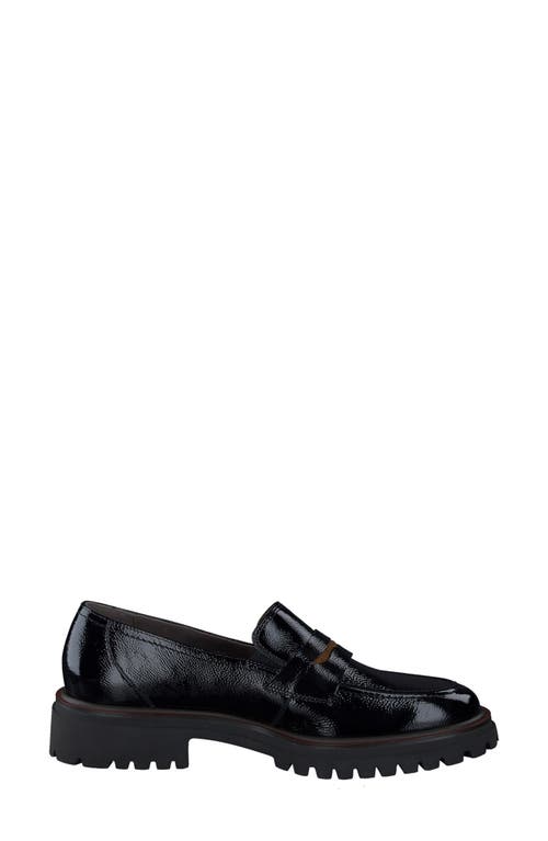 Shop Paul Green Wellesley Platform Loafer In Black Toffee Combo