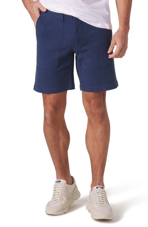 The Normal Brand Comfort Terry Utility Shorts In Dark Blue