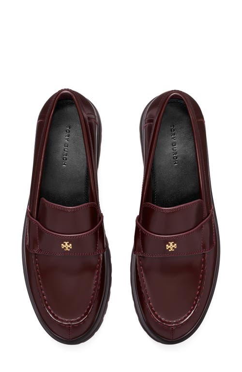 Shop Tory Burch Classic Platform Lug Sole Loafer In Plum