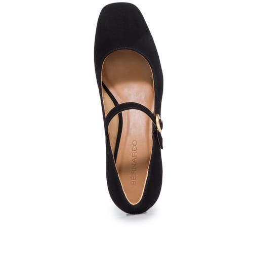 Bernardo Footwear Ancona Block Heel Mary Jane In Black