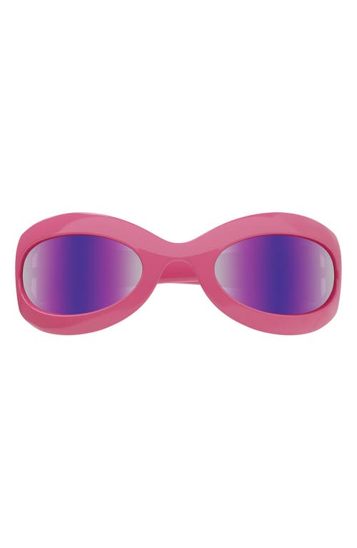 Gucci 60mm Oval Sunglasses in Red/Pink