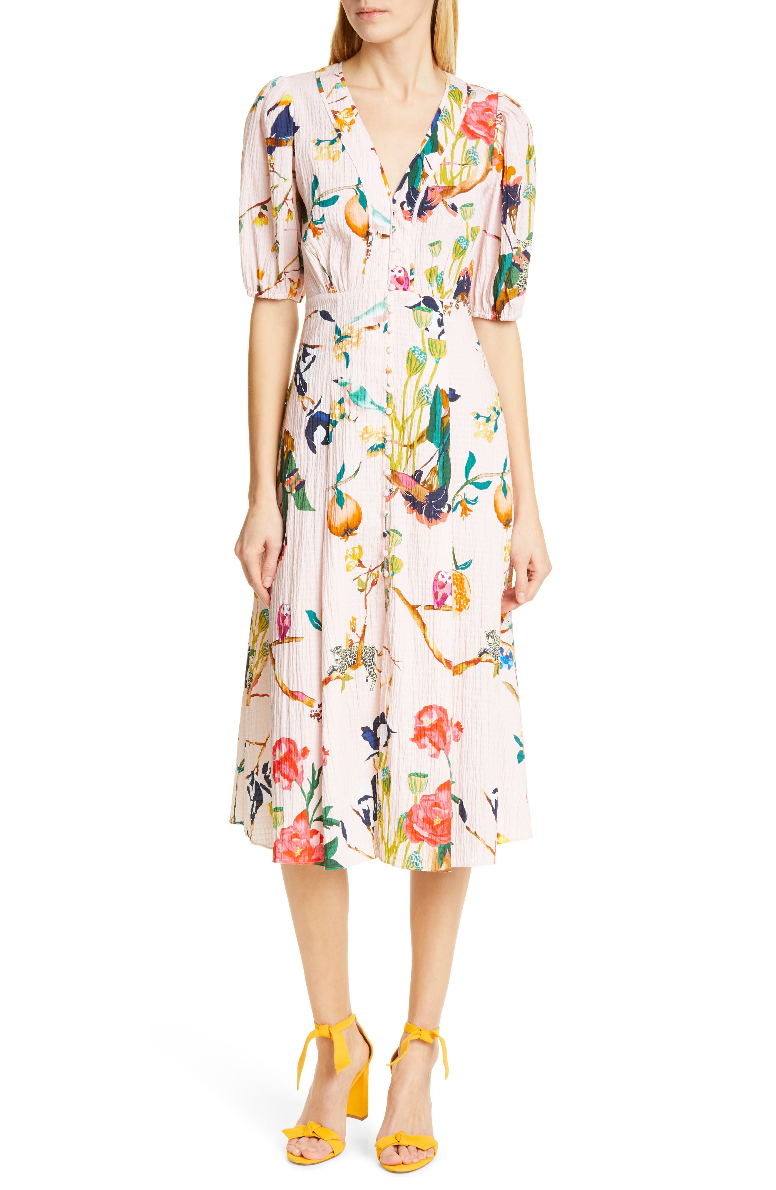 anya printed floaty maxi dress