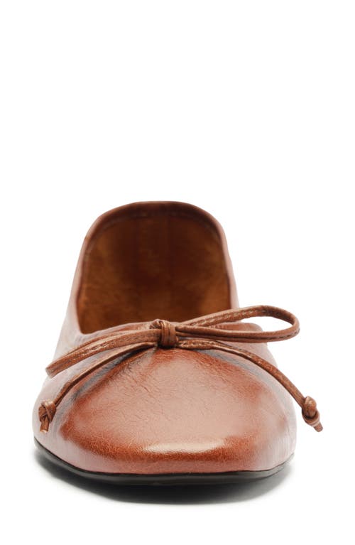 Shop Schutz Arissa Square Toe Ballet Flat In Brown