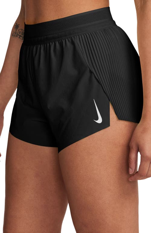 Shop Nike Dri-fit Aeroswift Running Shorts In Black/white