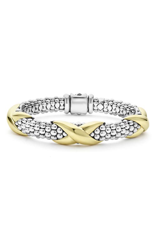 Lagos Embrace Station Bracelet In Silver/gold